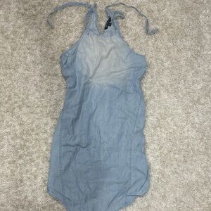 Velvet Heart Sky Blue Halter Dress